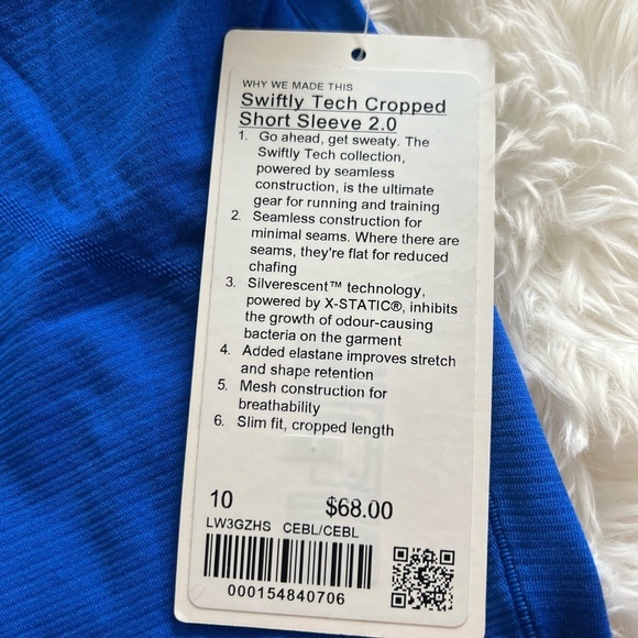 LULULEMON - Swiftly Tech Cropped Short-Sleeve Shirt 2.0 - Picture 6 of 6